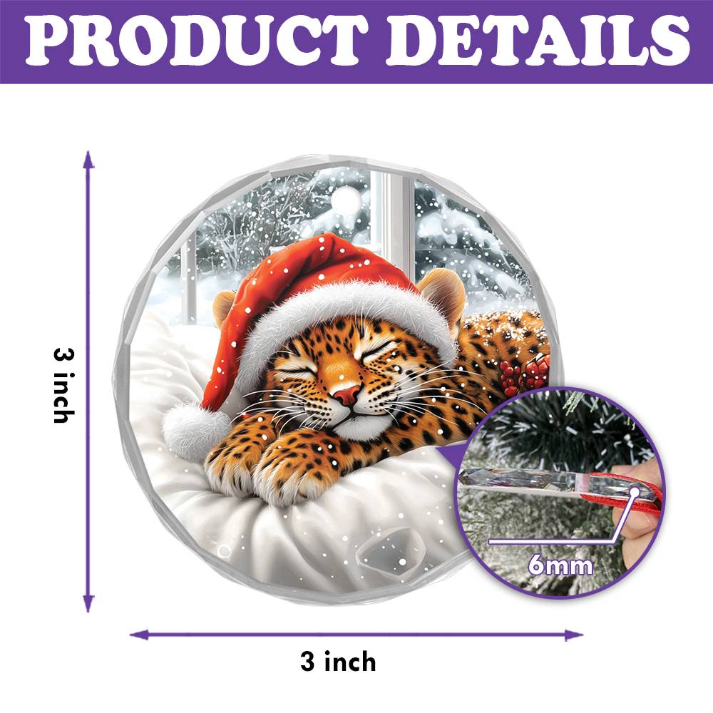 Leopard Sleeping In Bed Design 1