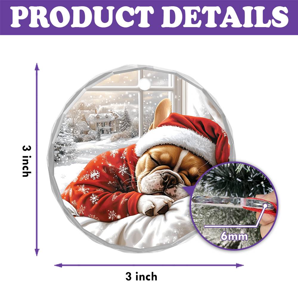 French Bulldog Sleeping In Bed Design 1