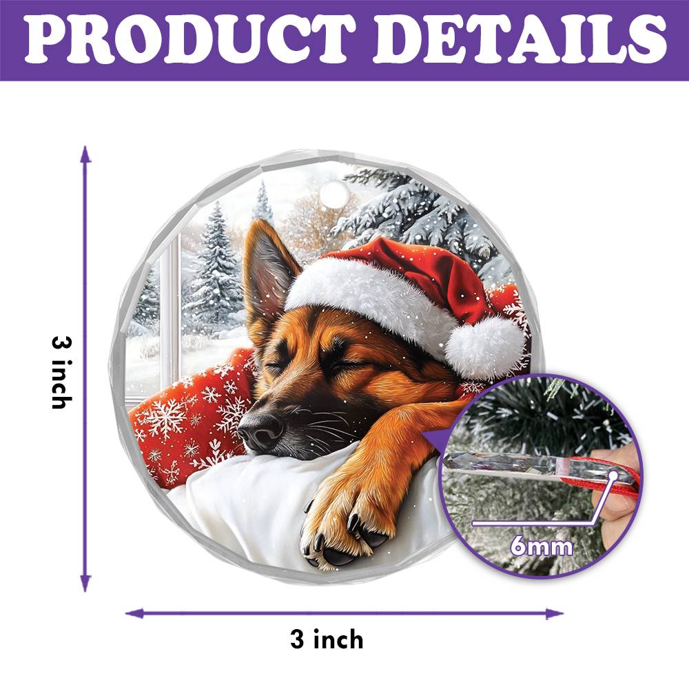 German Shepherd Dog Sleeping In Bed Design 2