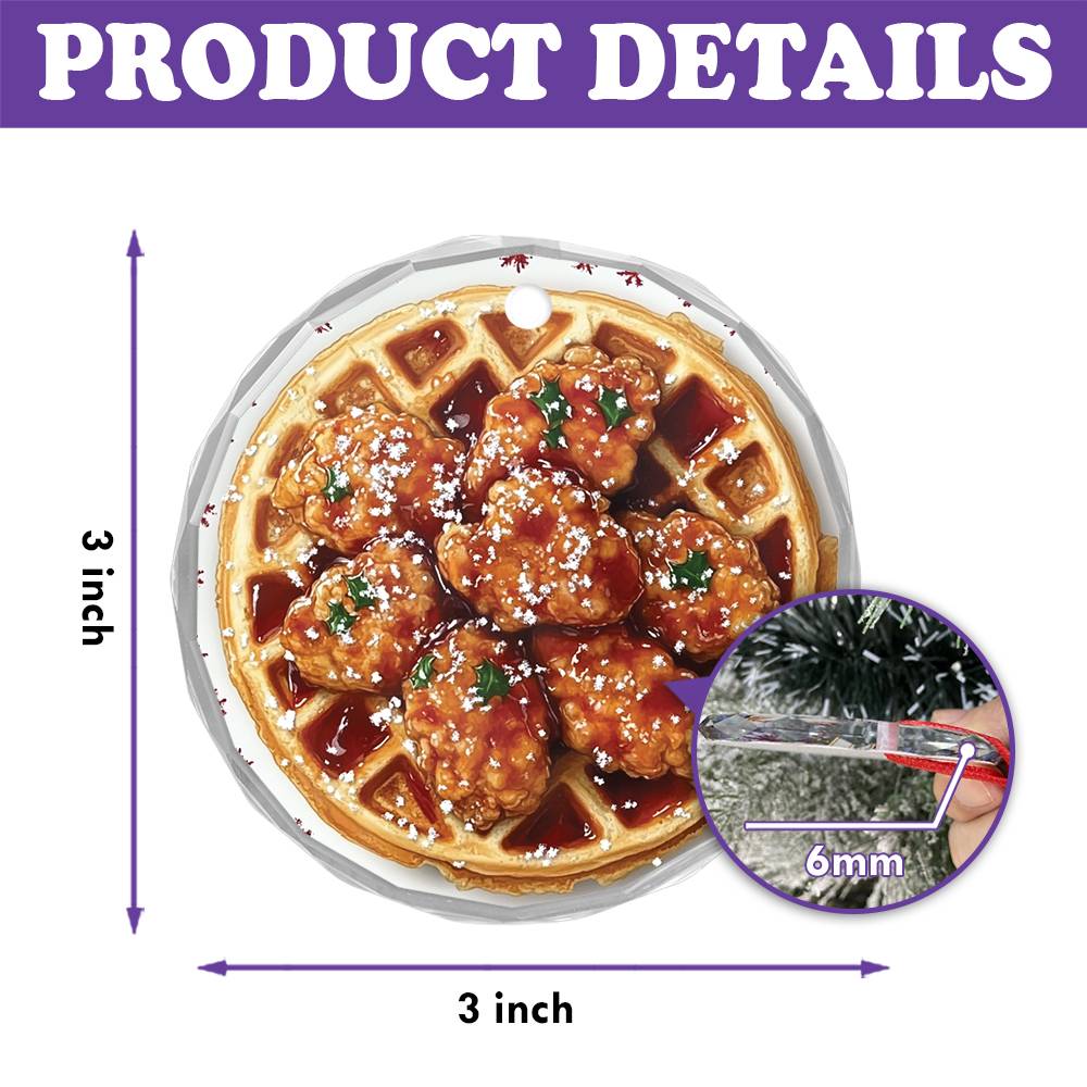 Chicken and Waffles Close up Design 3