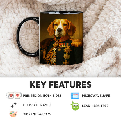 Custom Photo Dog Royal King Mug _ Gift For Dog Lovers