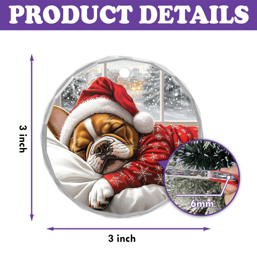 French Bulldog Sleeping In Bed Design 3