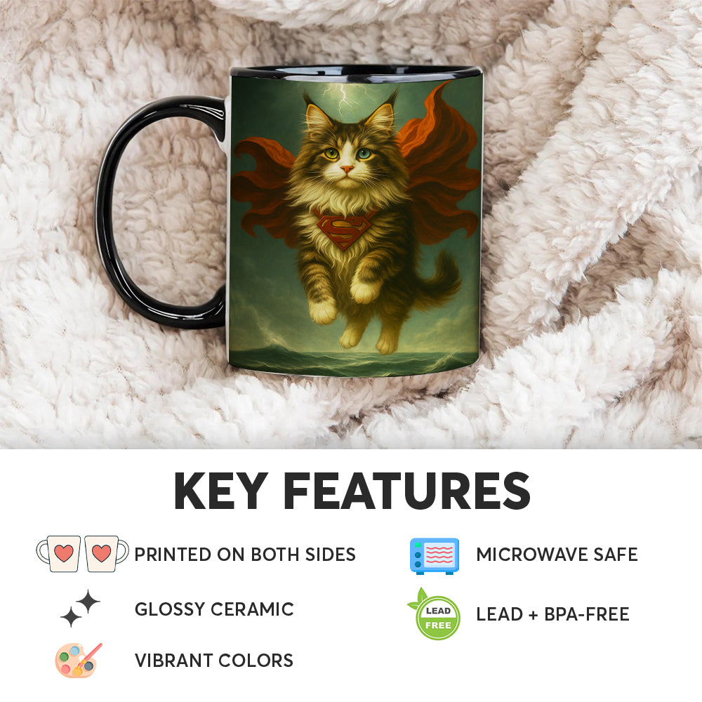 Custom Photo Cat Hero Mug