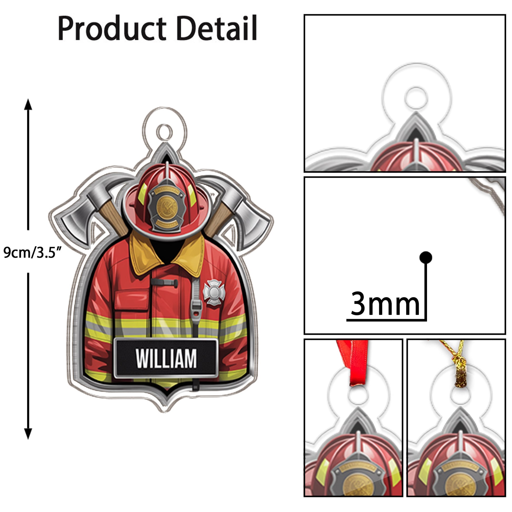 Custom Name Fireman