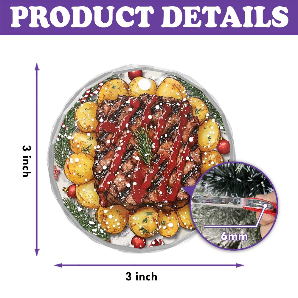Steak and Potatoes Close up Design 1