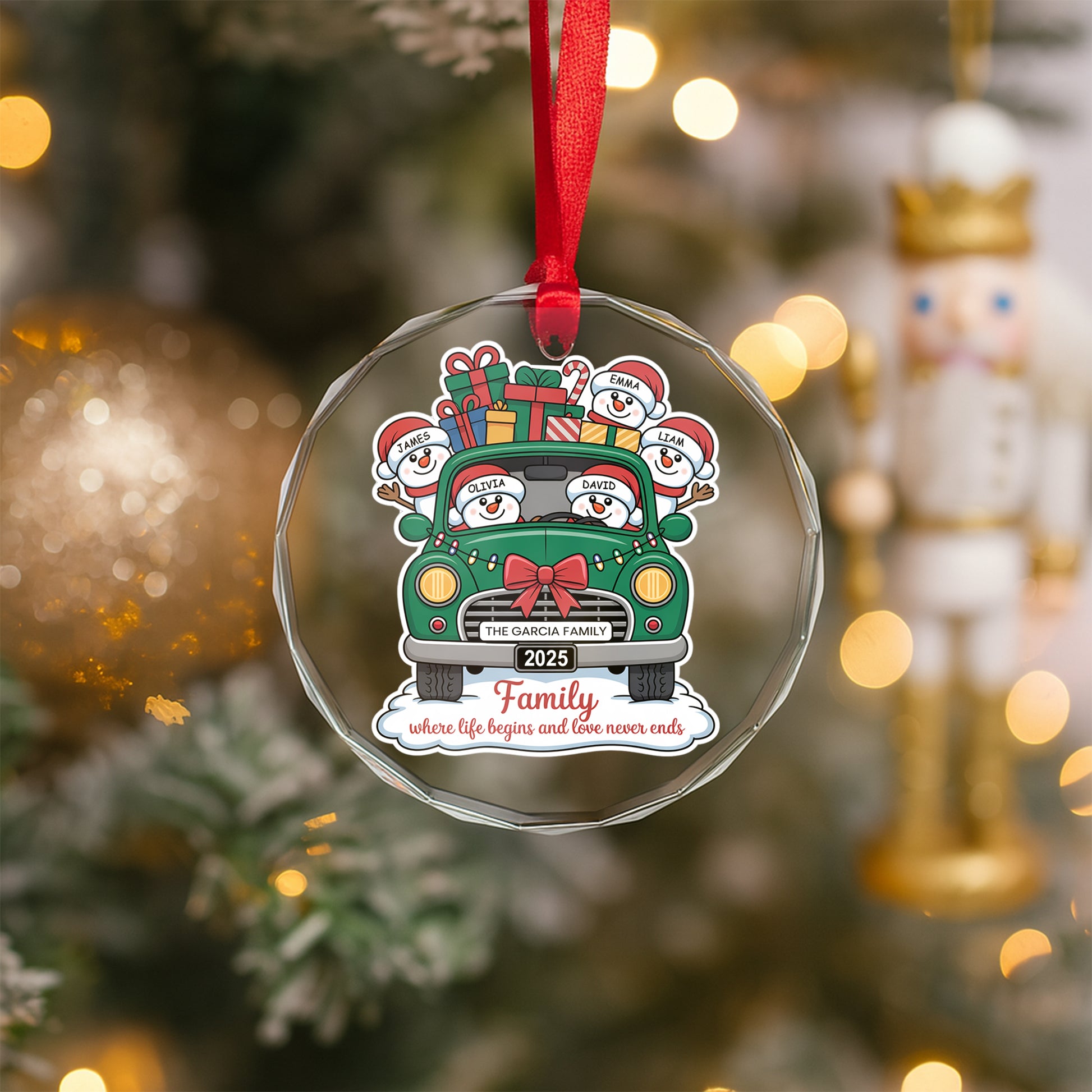 Custom Family Snowman