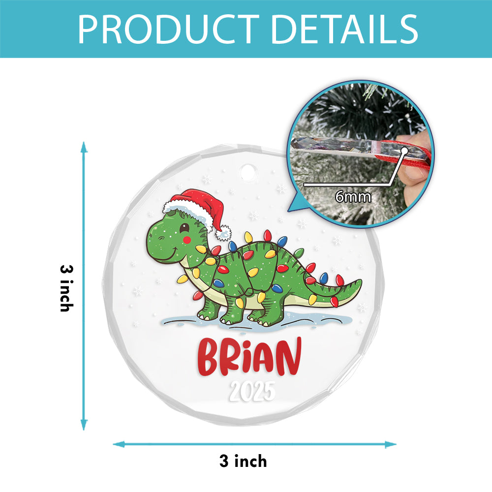 Custom Name Dinosaur Christmas