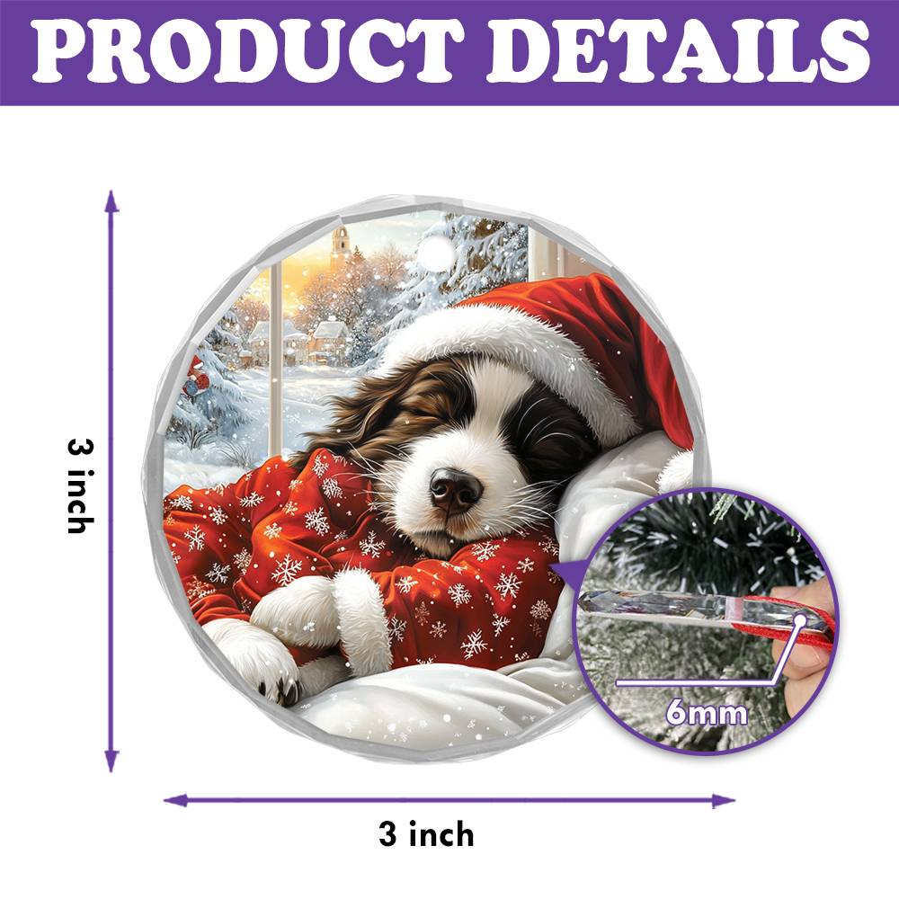 Newfoundland Dog Sleeping In Bed Design 3