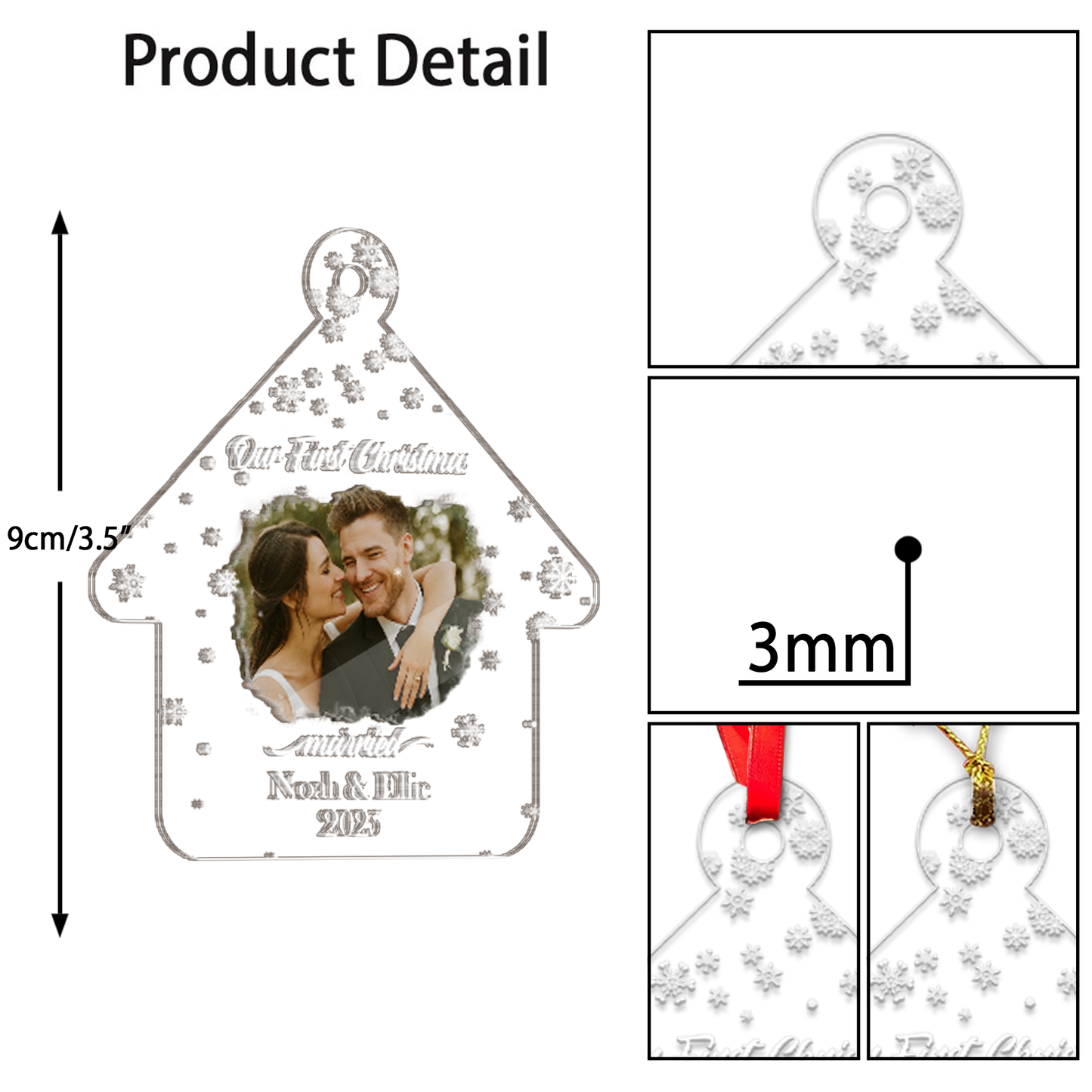 Custom Photo And Name Bride And Groom Married