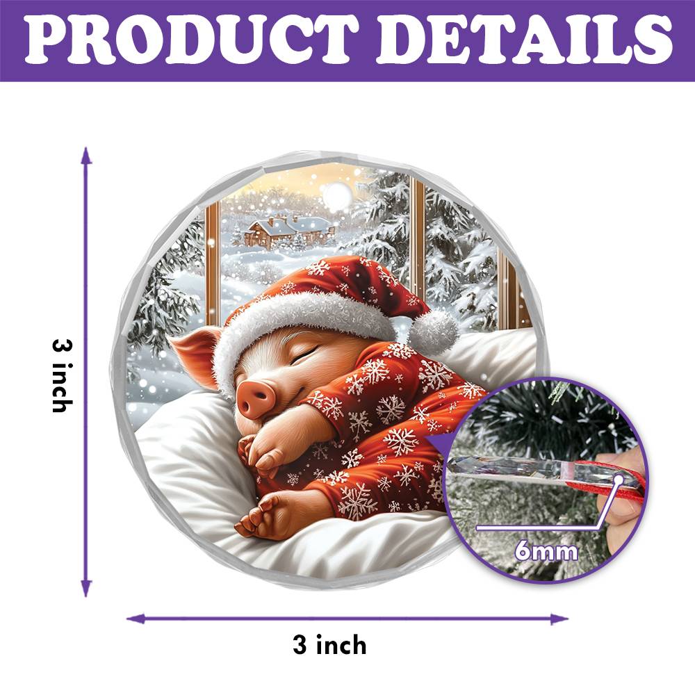 Pig Sleeping In Bed Design 1