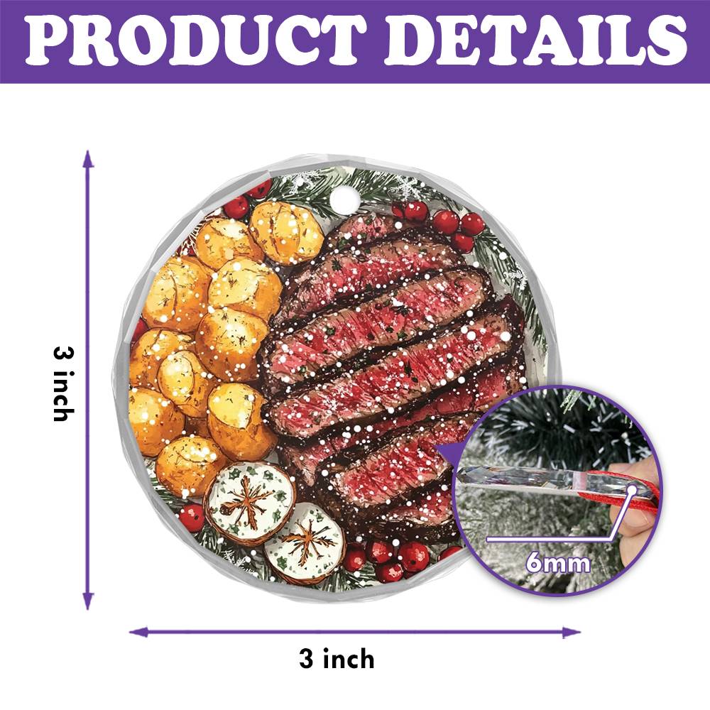 Steak and Potatoes Close up Design 4
