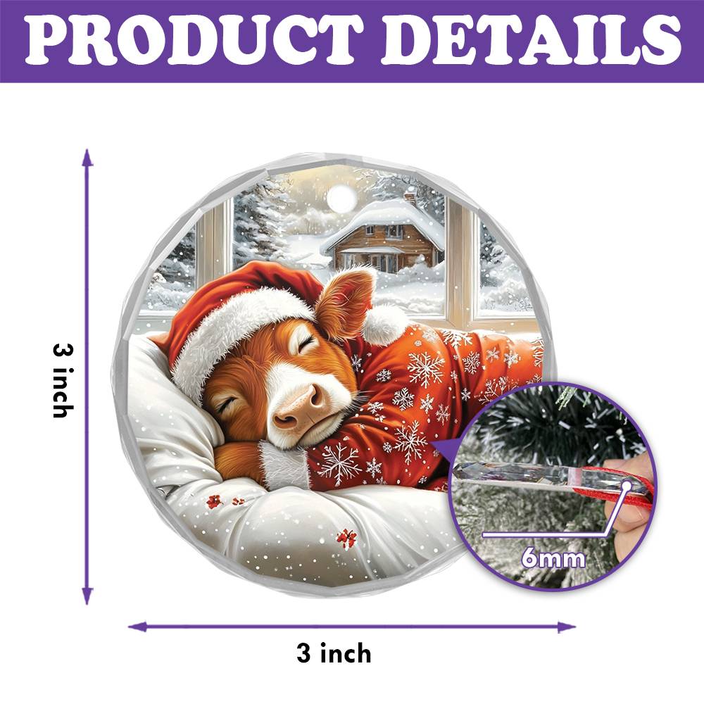 Jersey Cow Sleeping In Bed Design 2