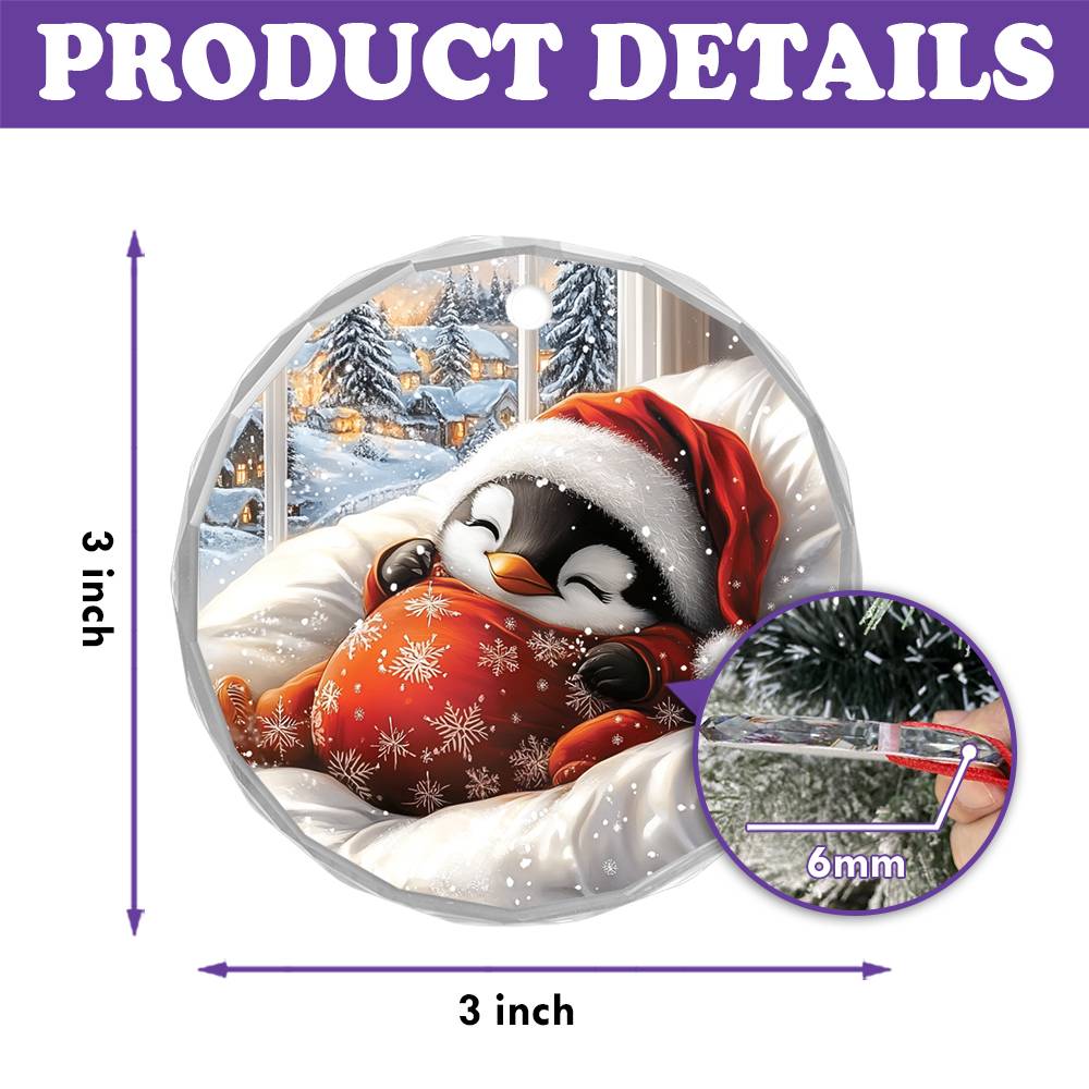 Penguin Sleeping In Bed Design 1