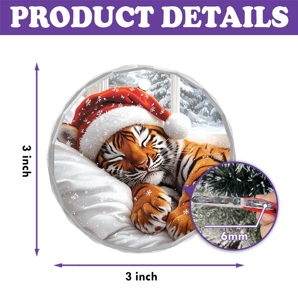 Tiger Sleeping In Bed Design 1