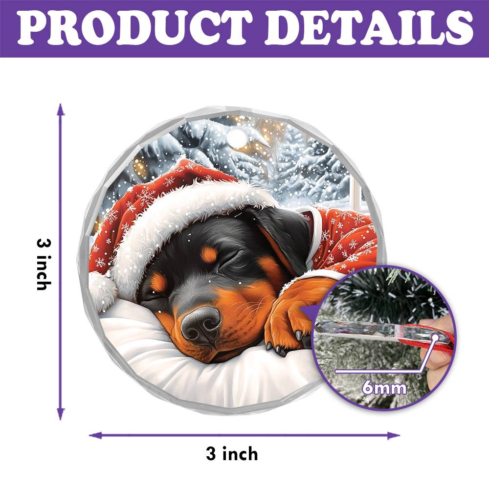 Rottweiler Dog Sleeping In Bed Design 2