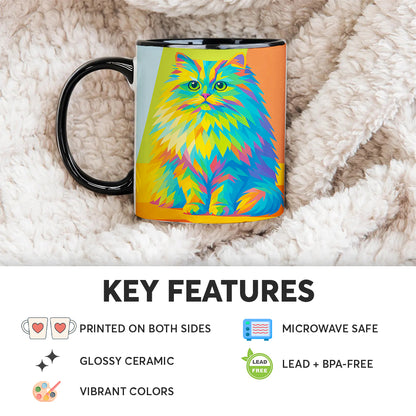 Custom Photo Pop Art MugGift For Cat Lovers