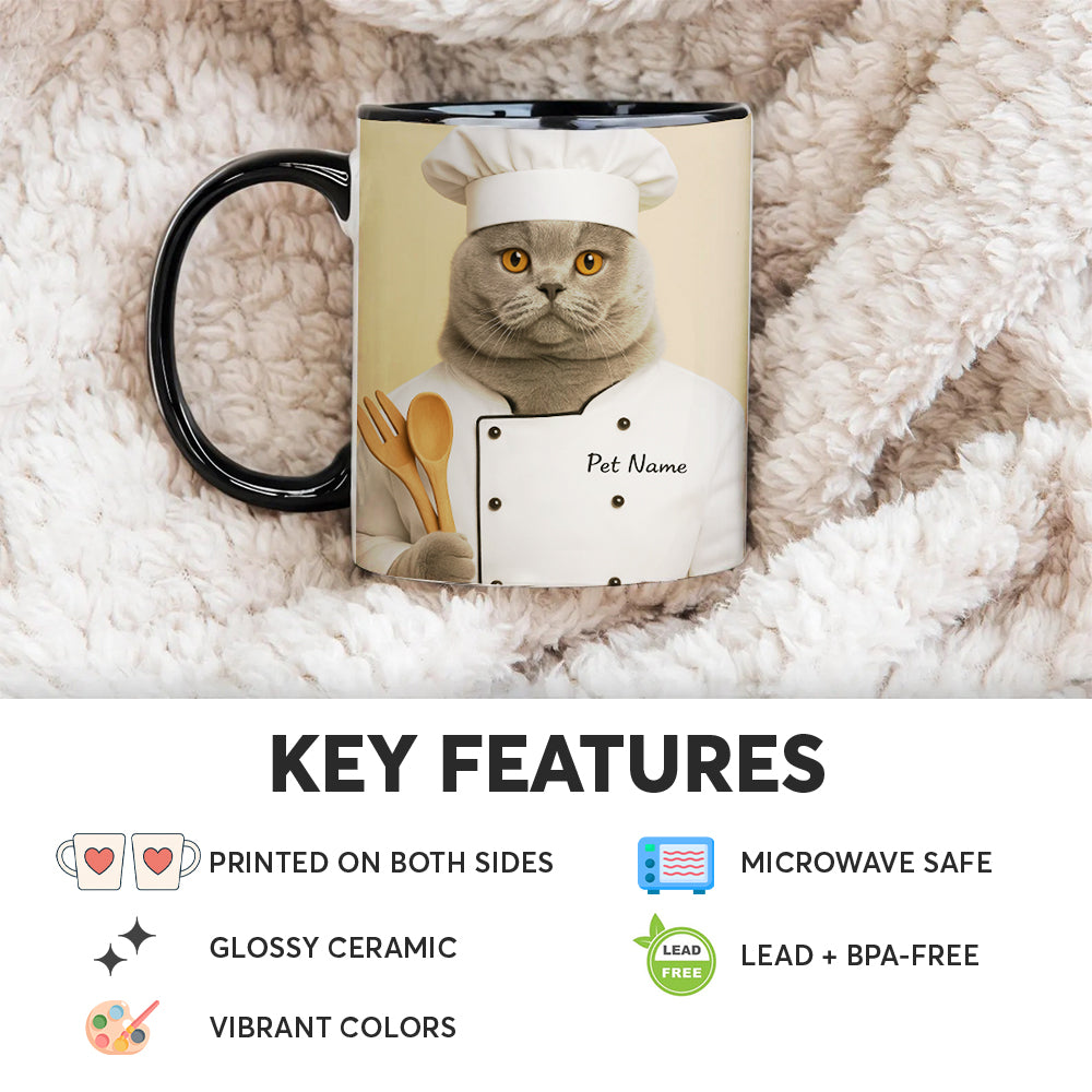 Custom Photo Cat Chef For Cat Lover