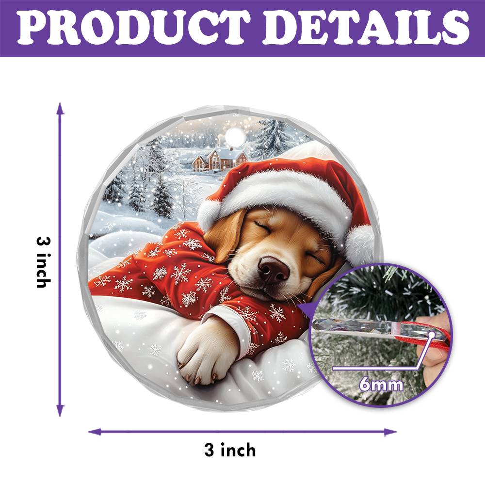 Labrador Retriever Dog Sleeping In Bed Design 3