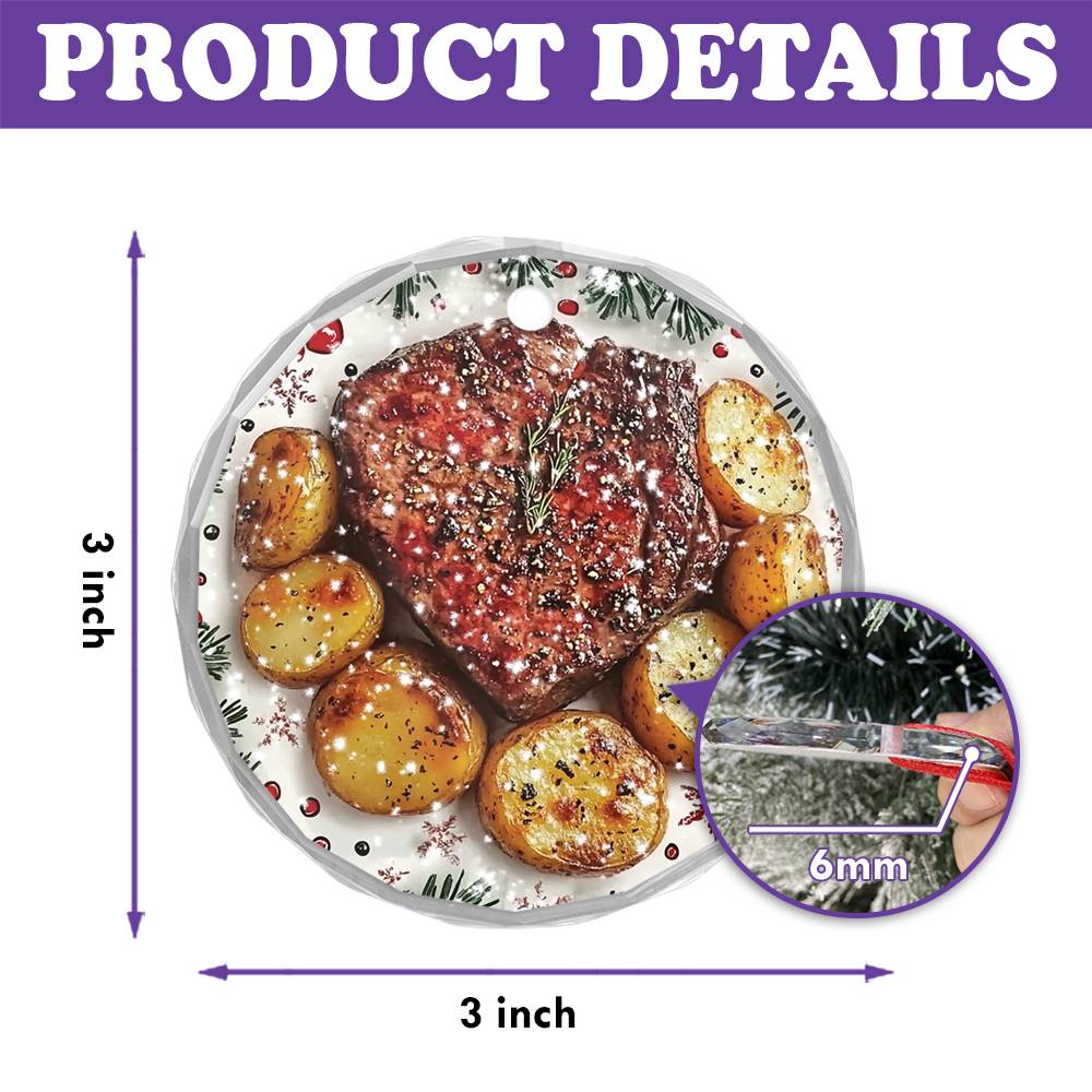 Steak and Potatoes Close up Design 3