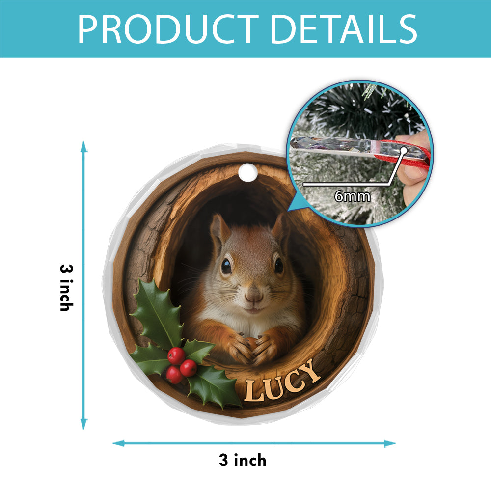 Custom Name Squirell Xmas