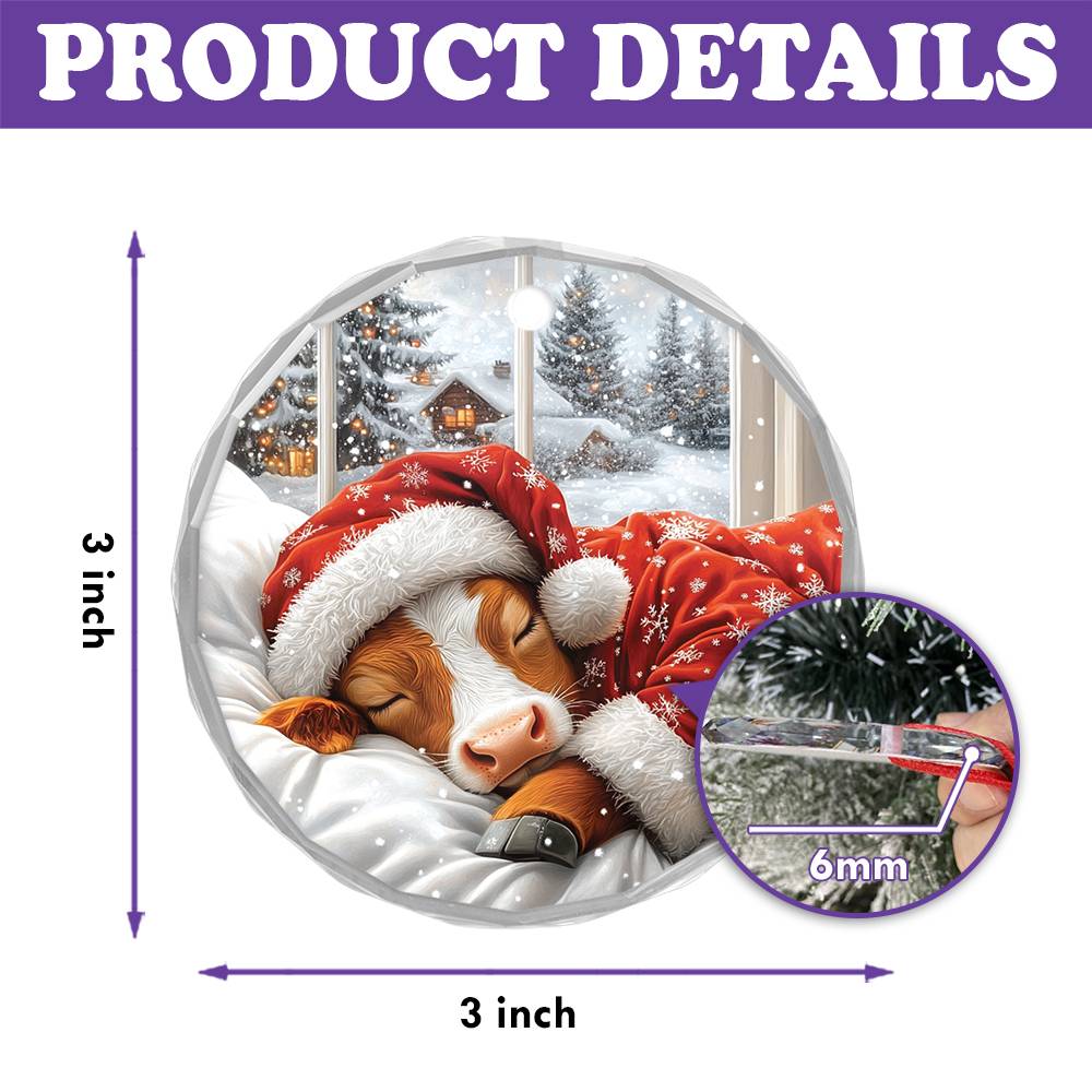 Jersey Cow Sleeping In Bed Design 4