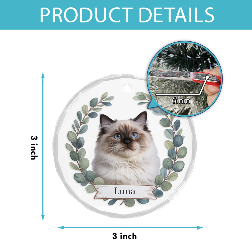 Personalized Pet Ornament Using Pet's Photo + Name