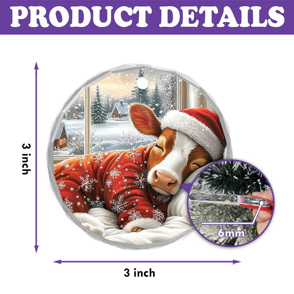 Dairy Cow Sleeping In Bed Design 1