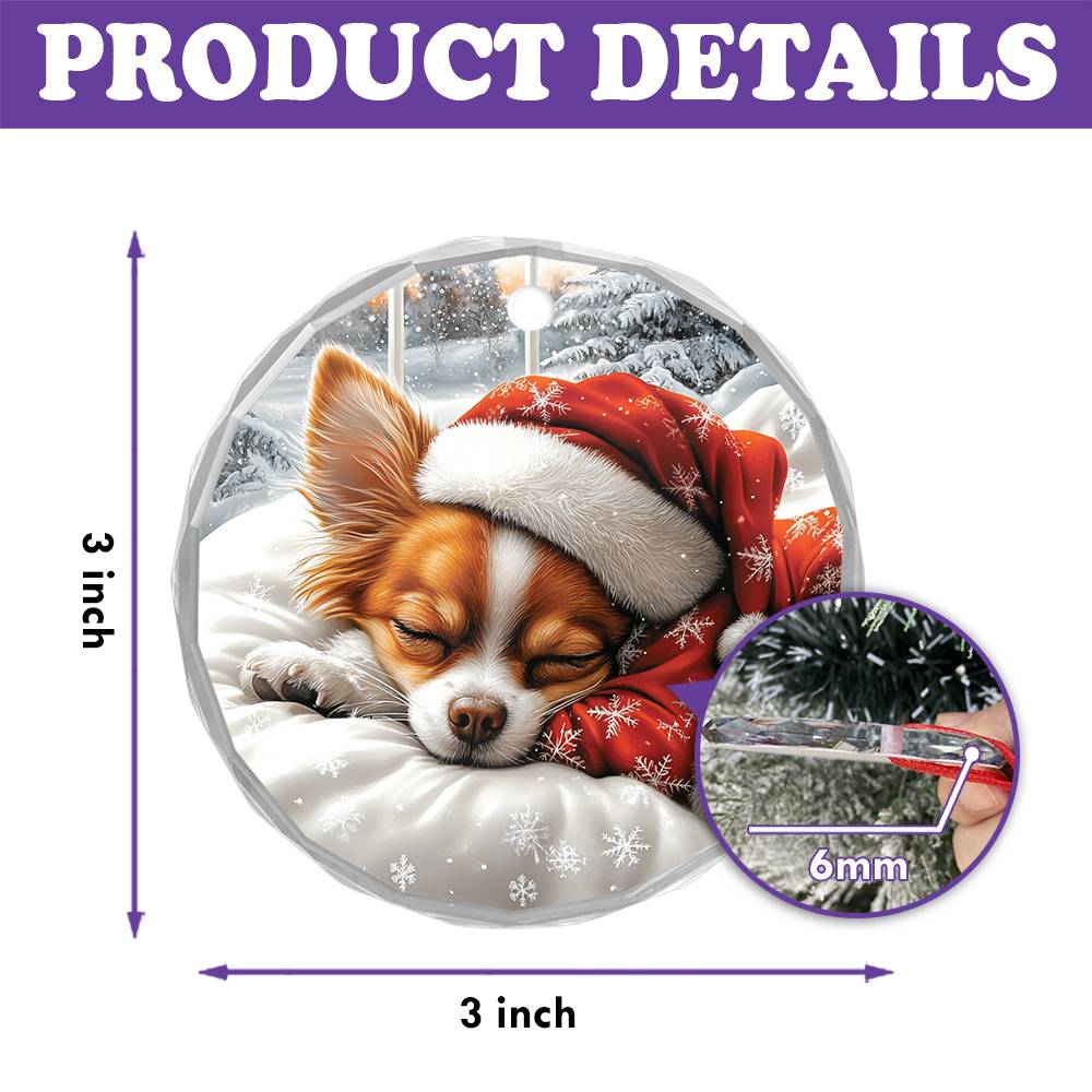 Chihuahua Dog Sleeping In Bed Design 1