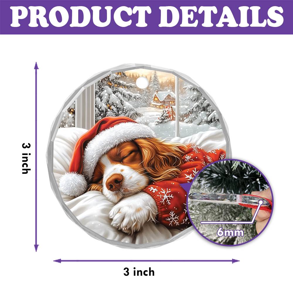 Cocker Spaniel Dog Sleeping In Bed Design 4