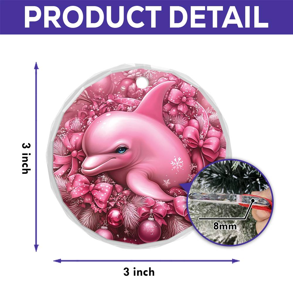 Dolphin Pink Christmas Design