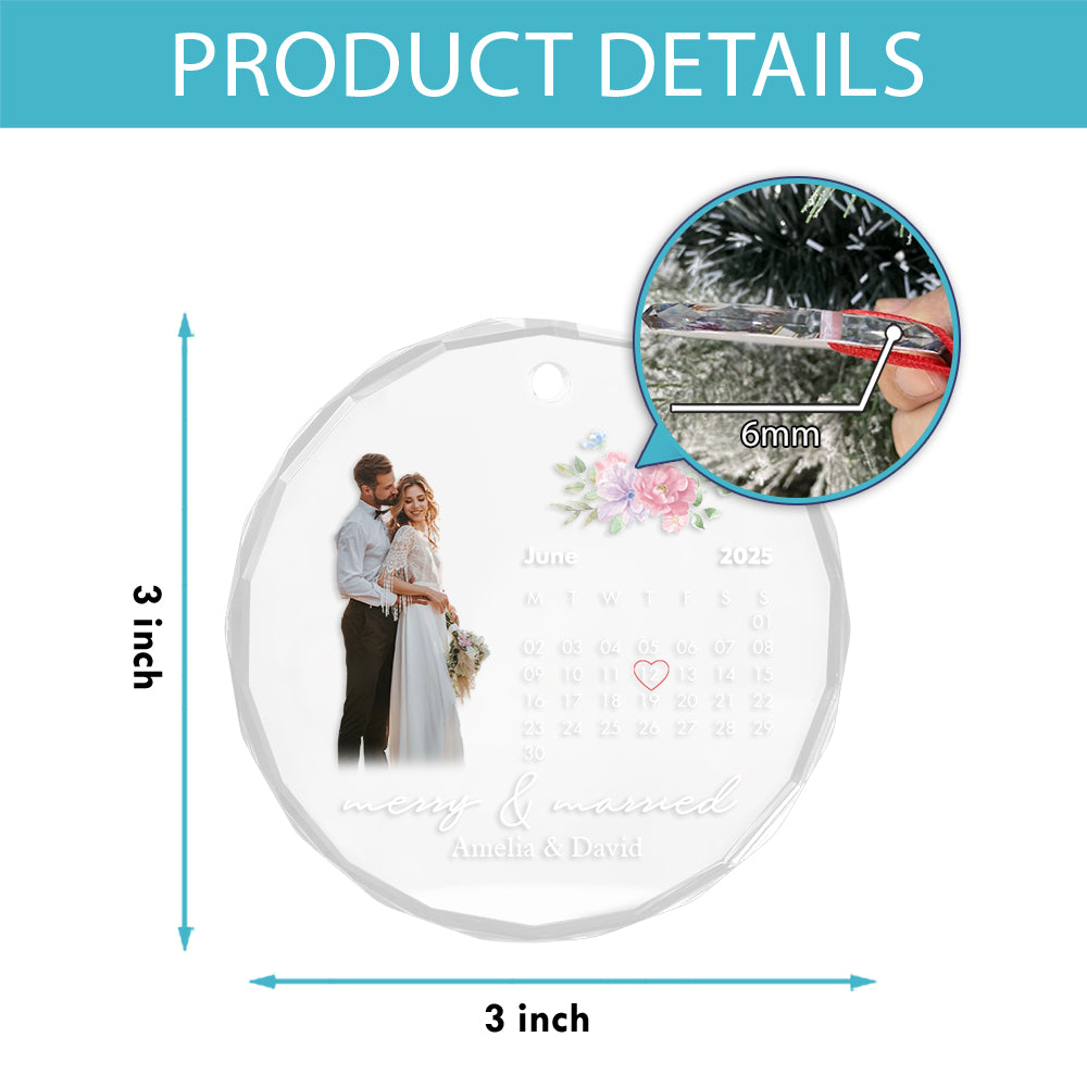 Custom Photo And Date Weding For Groom And Bride