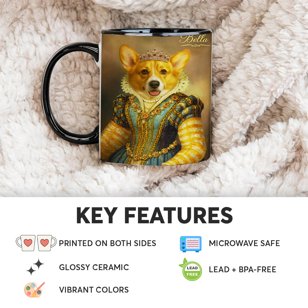 Custom Photo Sapphire Queen Dog Mug Gift For Dog Lovers