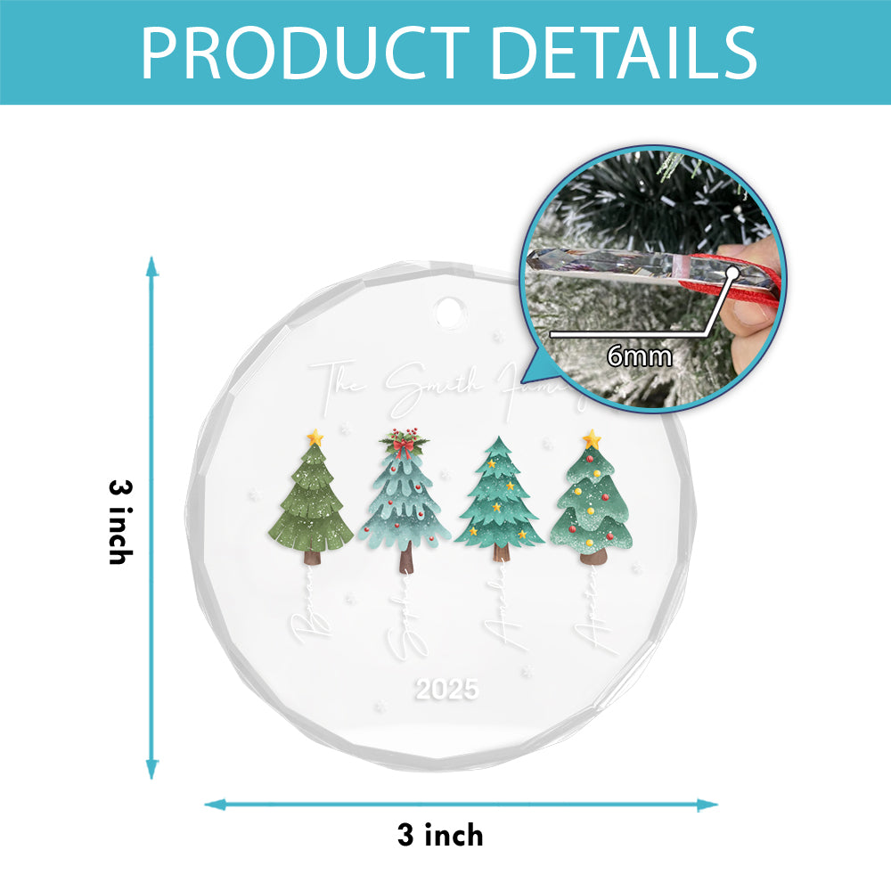 Custom Name Family Xmas Tree