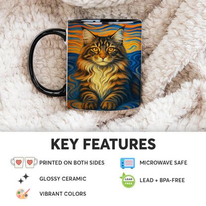 Custom Cat Portrait Expressionist Art