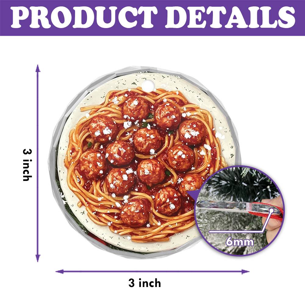 Spaghetti and Meatballs Close up Design 3