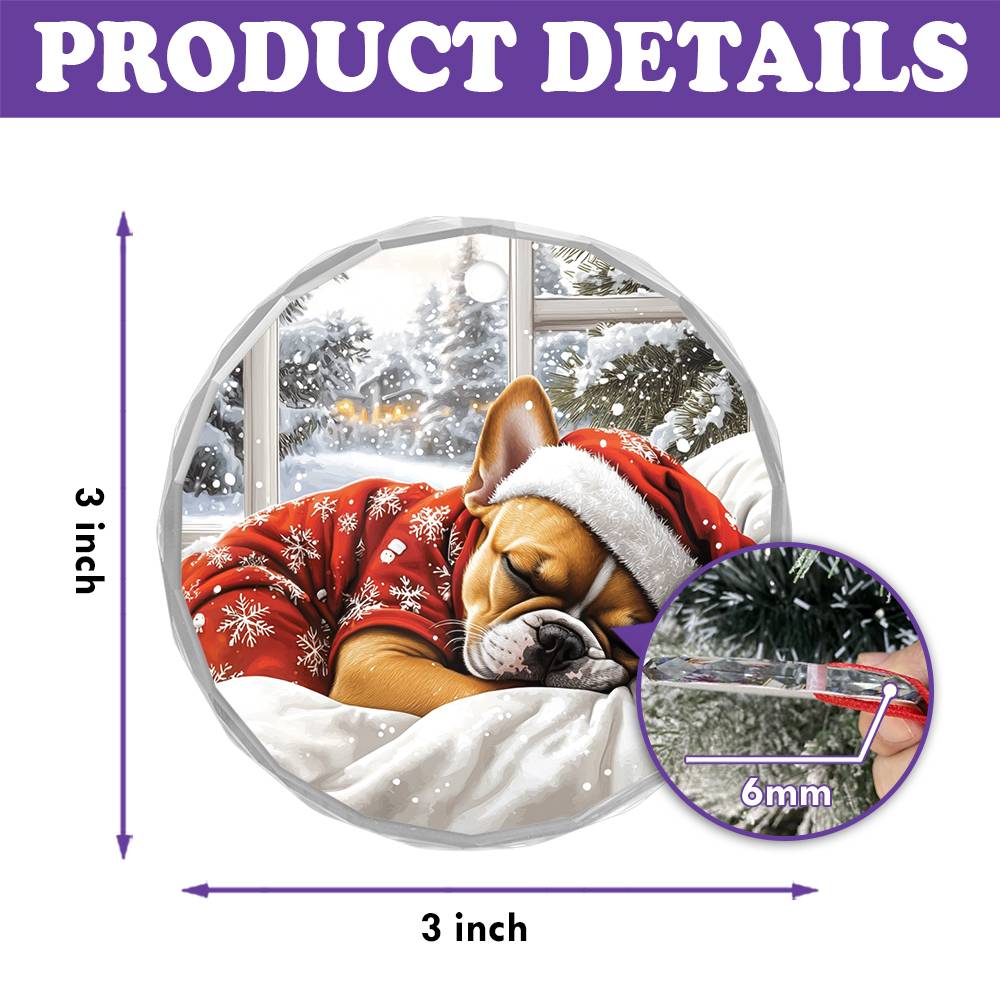 French Bulldog Sleeping In Bed Design 2