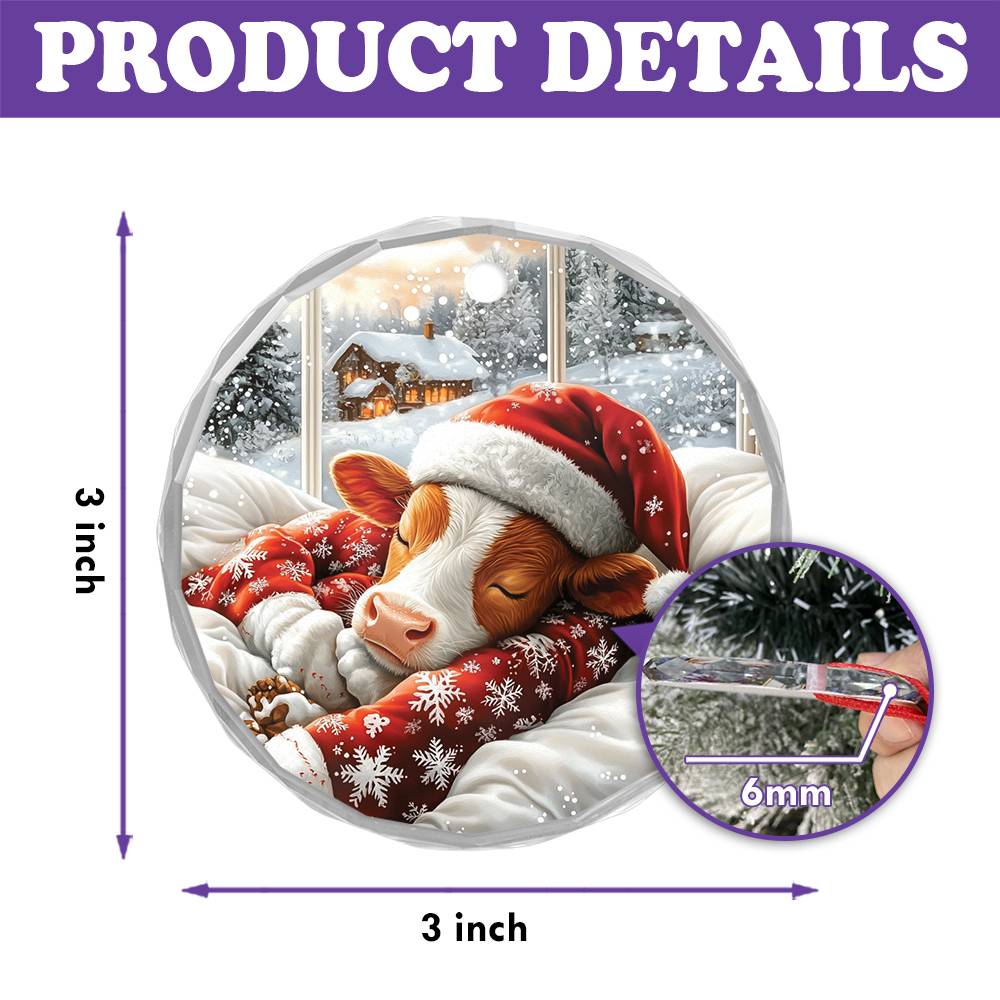 Jersey Cow Sleeping In Bed Design 1