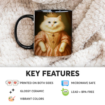 Custom Cat Queen Royal Mug