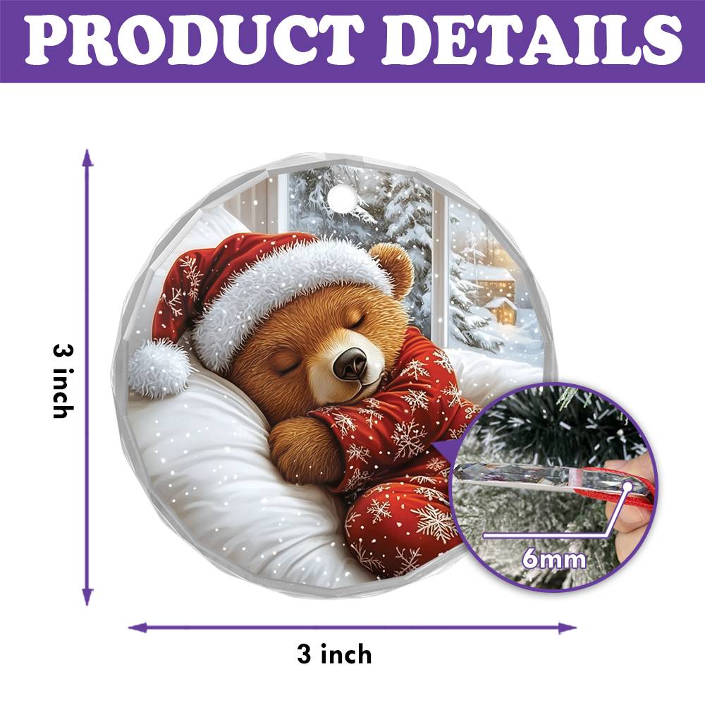 Grizzly Bear Sleeping In Bed Design 1