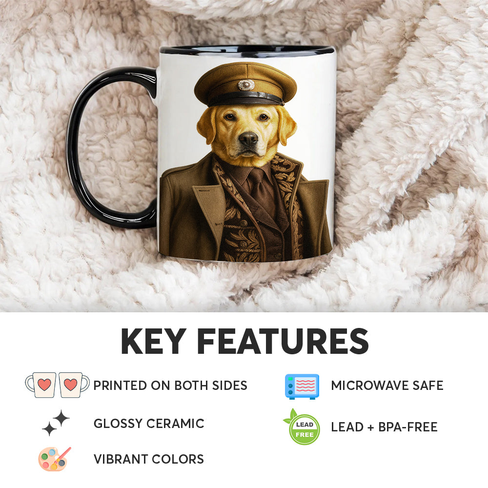 Custom Photo Captain Dog Mug