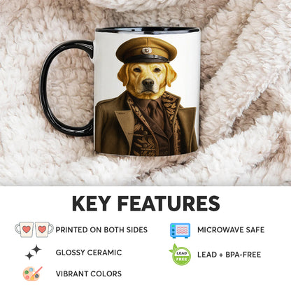 Custom Photo Captain Dog Mug