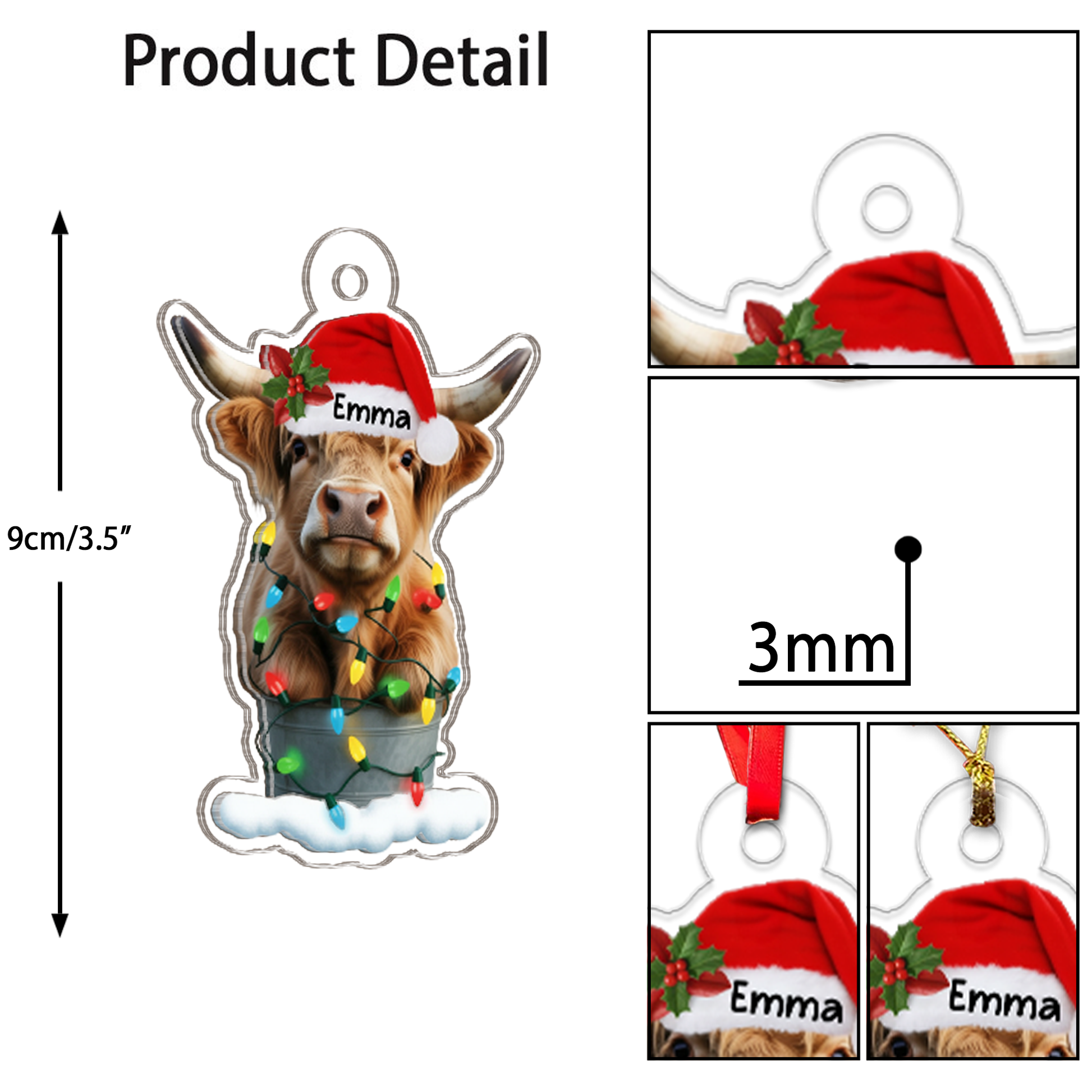 Highland Cow Christmas Tree