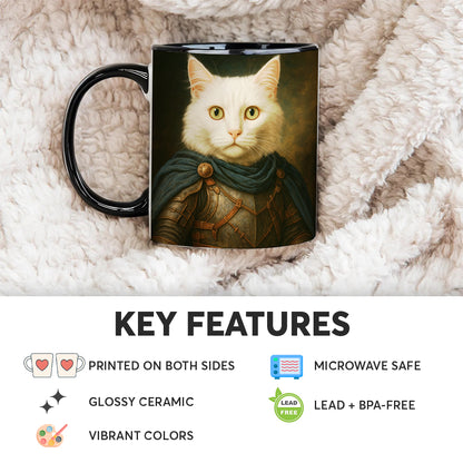 Custom Cat Photo Viking Mug _ Gift For Cat Lovers