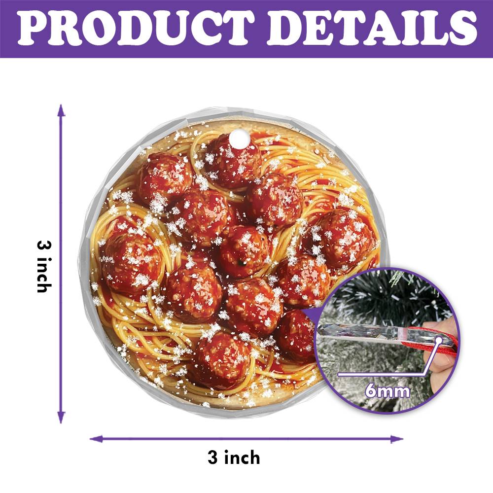 Spaghetti and Meatballs Close up Design 1
