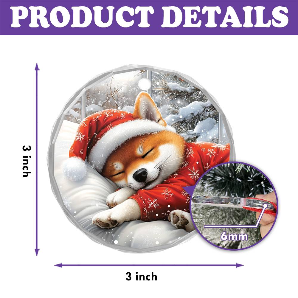 Shiba Inu Dog Sleeping In Bed Design 3
