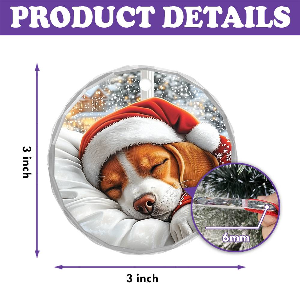 Beagle Dog Sleeping In Bed Design 2