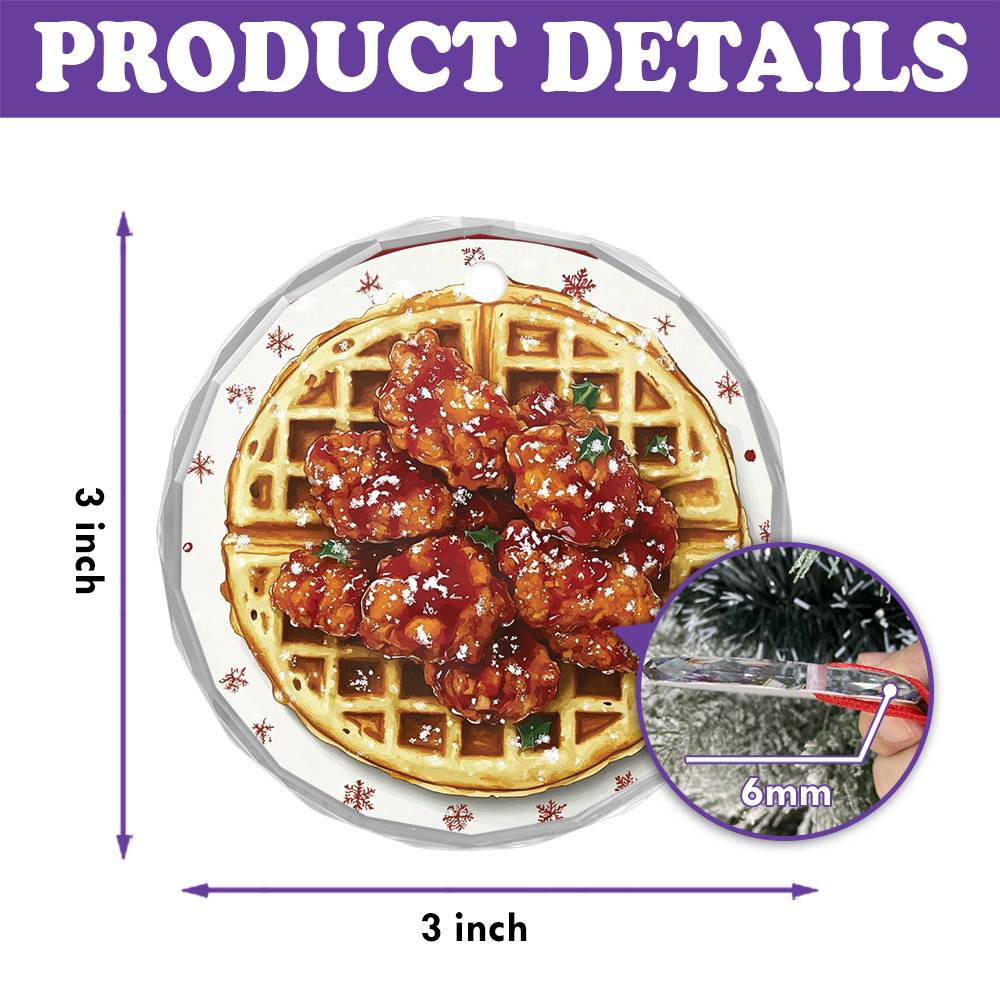 Chicken and Waffles Close up Design 4