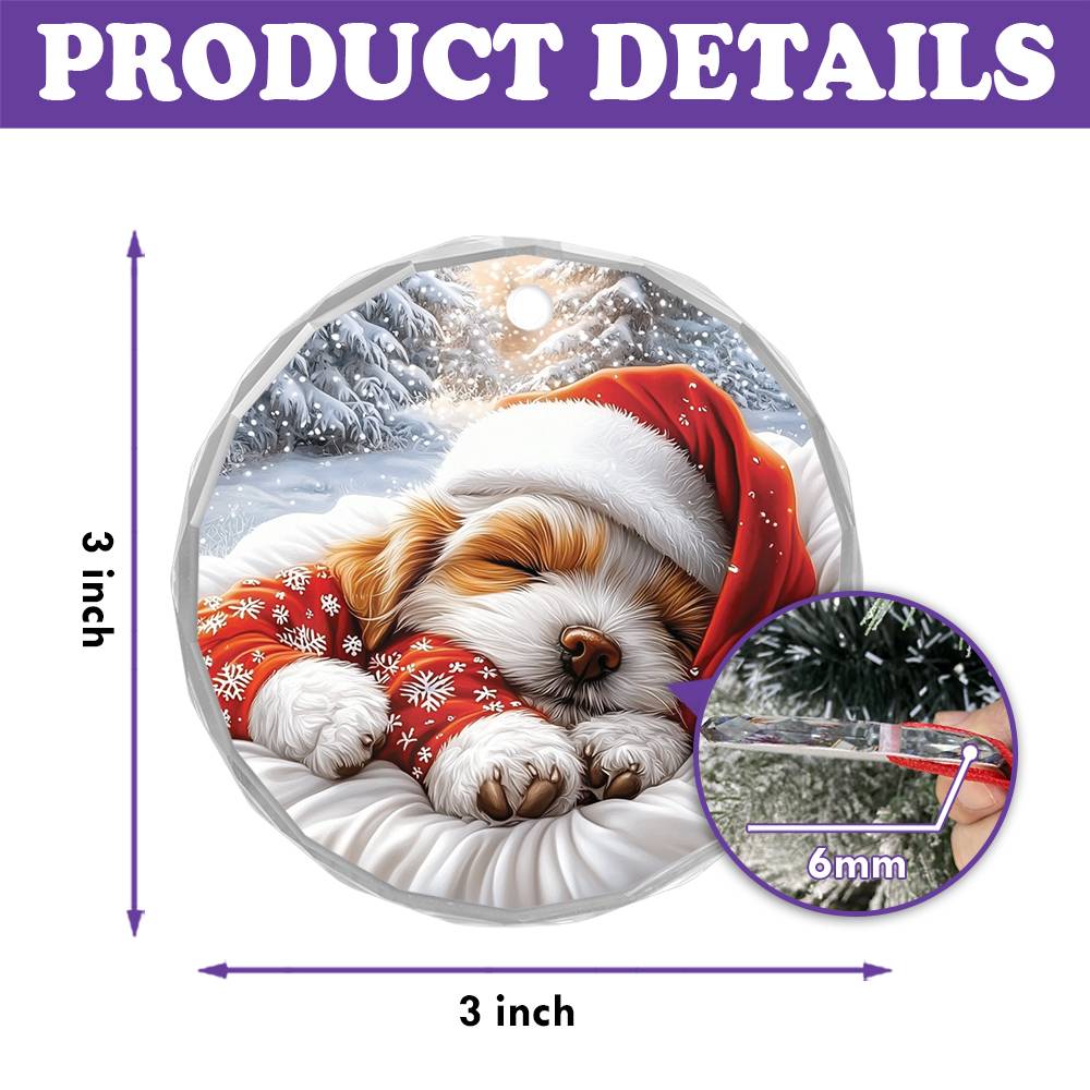 Maltese Dog Sleeping In Bed Design 4