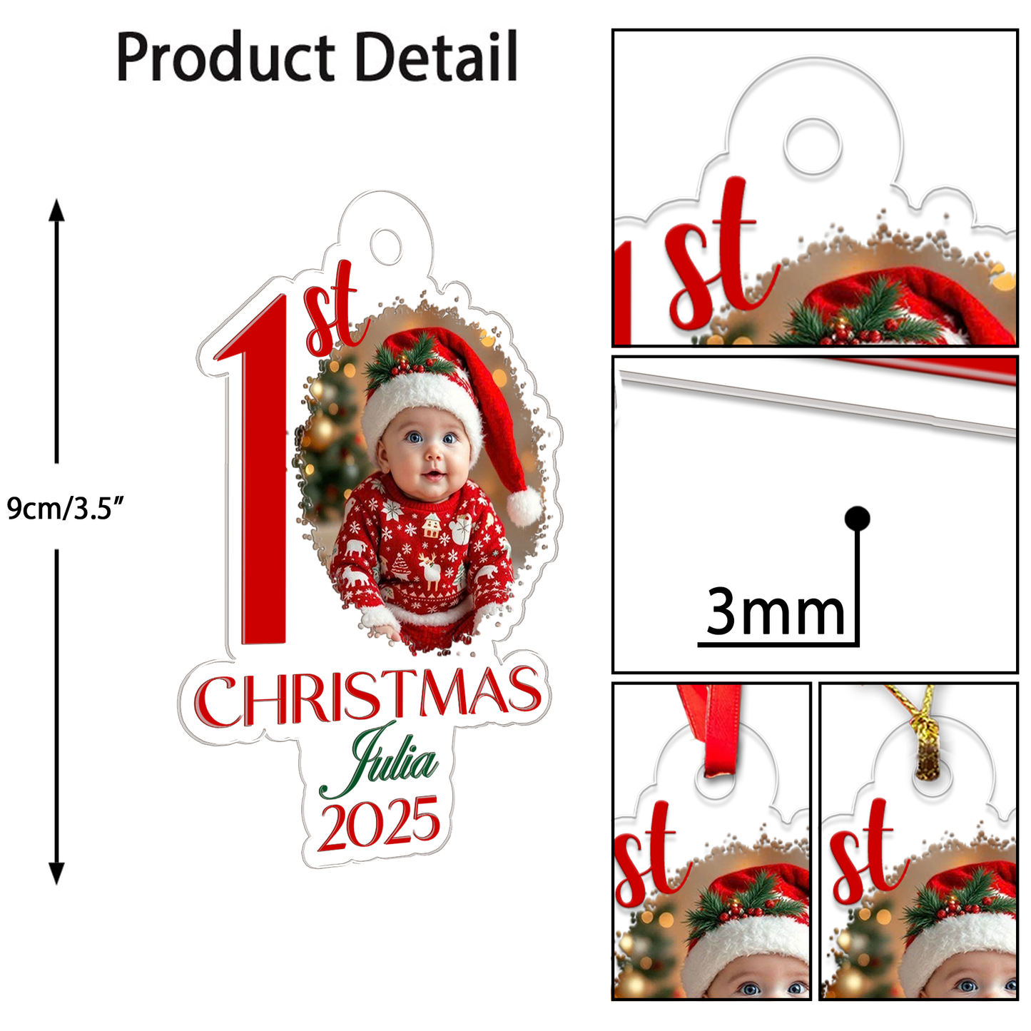Cutsom Photo Baby Christmas 2025