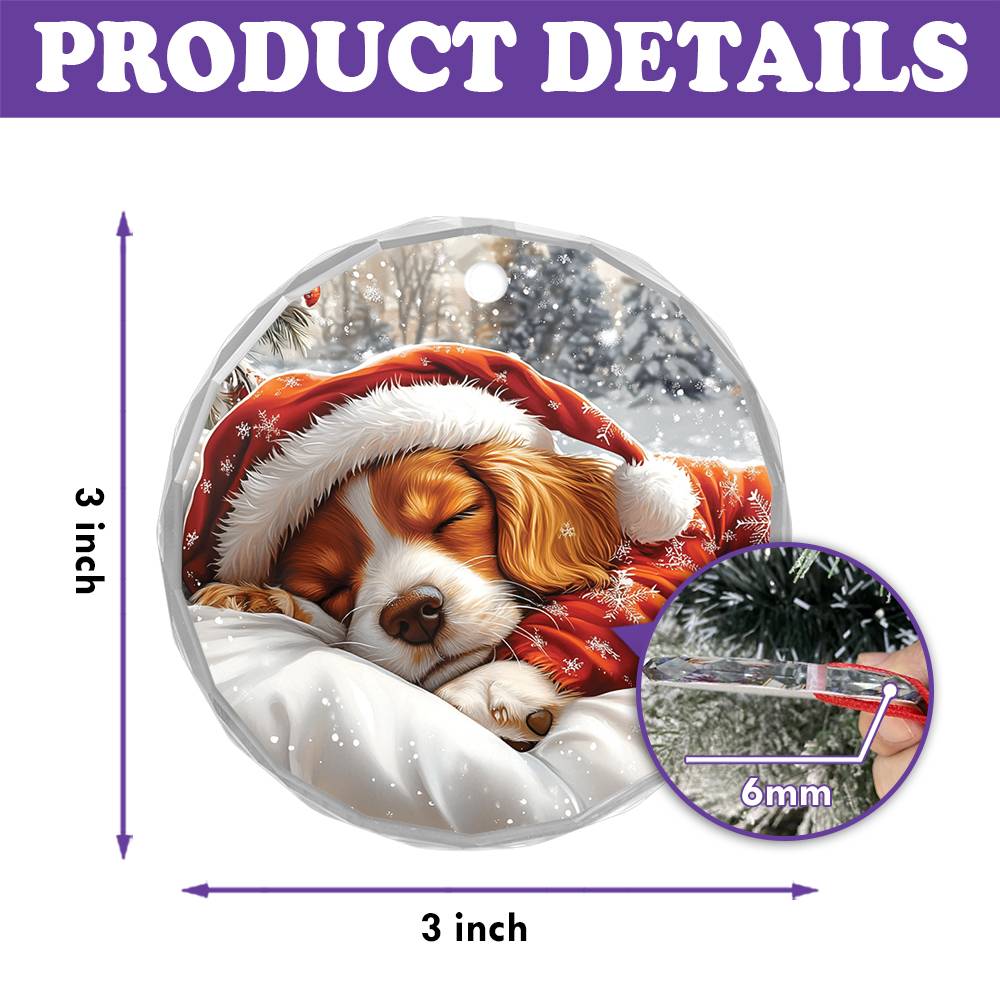 Cocker Spaniel Dog Sleeping In Bed Design 3
